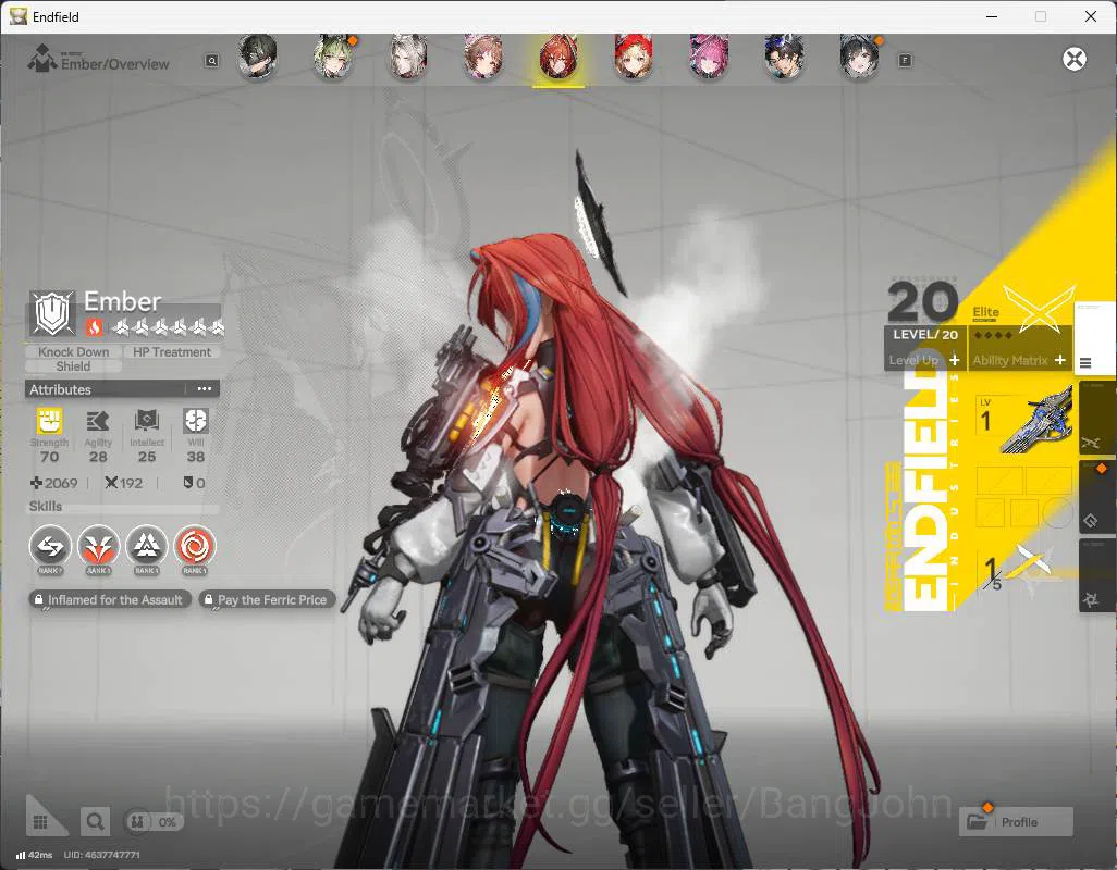 Arknights: Endfield Accounts ASIA | LVL 51 | 3limit 2sign (rossi+Sign,Gilbert+Sign) last rite, lifeng, pogran, Ardelia 10