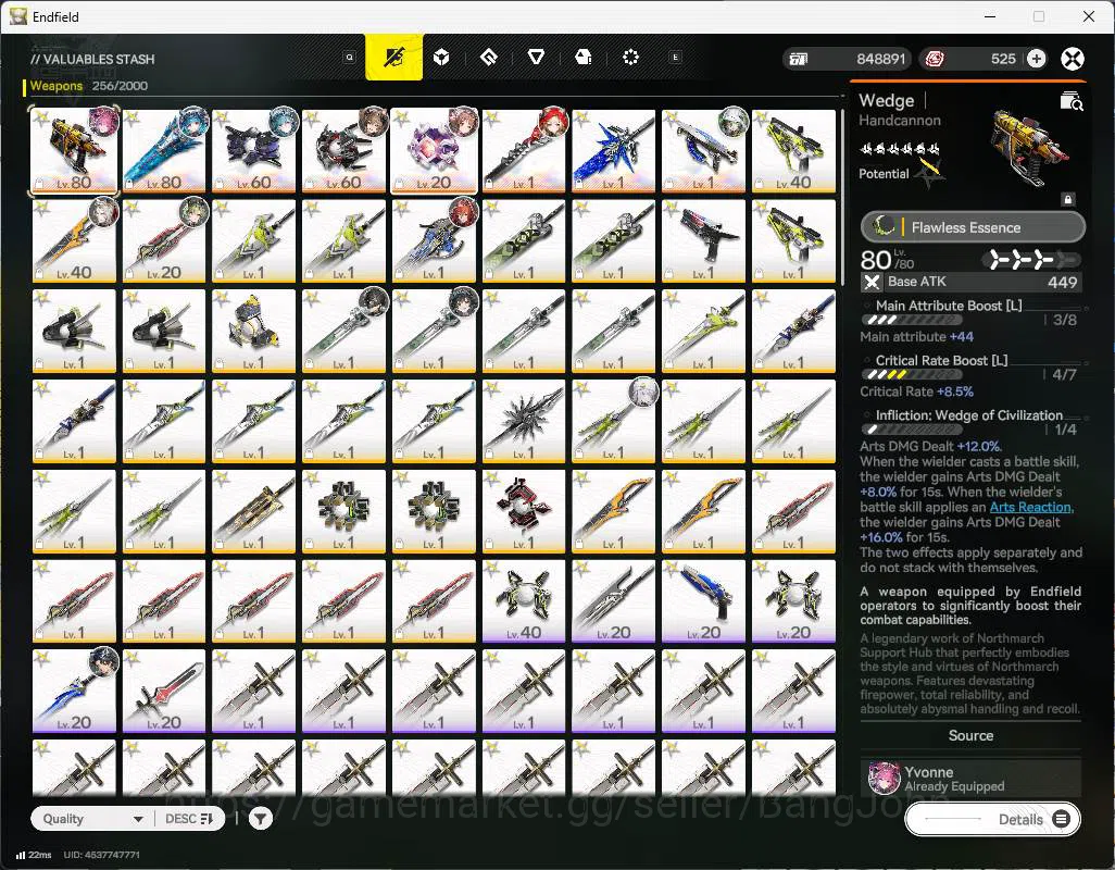 Arknights: Endfield Accounts ASIA | LVL 51 | 3limit 2sign (rossi+Sign,Gilbert+Sign) last rite, lifeng, pogran, Ardelia 13