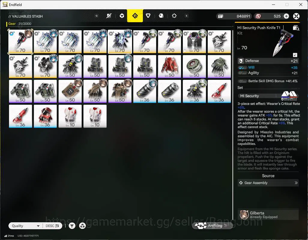Arknights: Endfield Accounts ASIA | LVL 51 | 3limit 2sign (rossi+Sign,Gilbert+Sign) last rite, lifeng, pogran, Ardelia 15