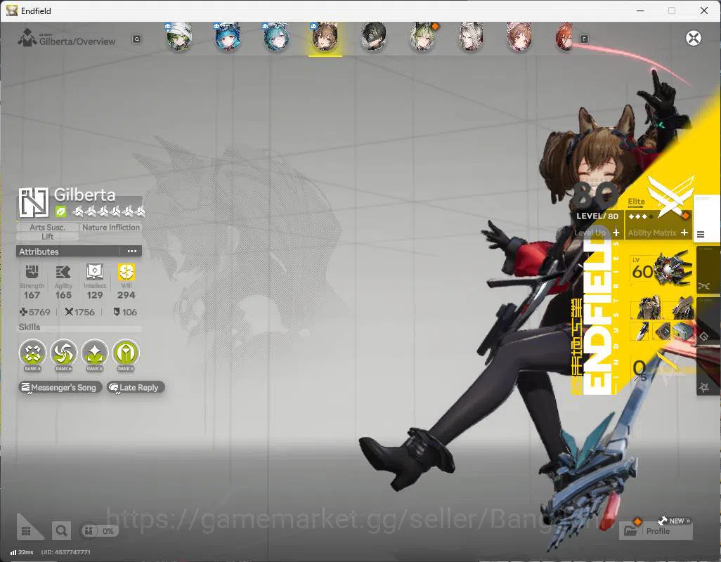 Arknights: Endfield Accounts ASIA | LVL 51 | 3limit 2sign (rossi+Sign,Gilbert+Sign) last rite, lifeng, pogran, Ardelia 6