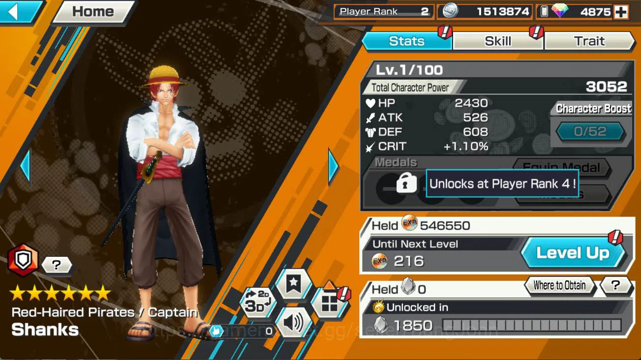 One Piece Bounty Rush Accounts Others GLOBAL | Ashura doji, captain shanks, gum gum storm luffy, admiral kuzan, navigator 3