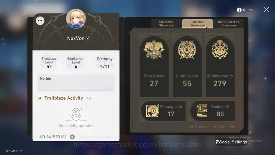 Honkai Star Rail Accounts Asia|TL 52|6 Limited|Cyrene,Saber,Kafka,DanHengPT, image 3