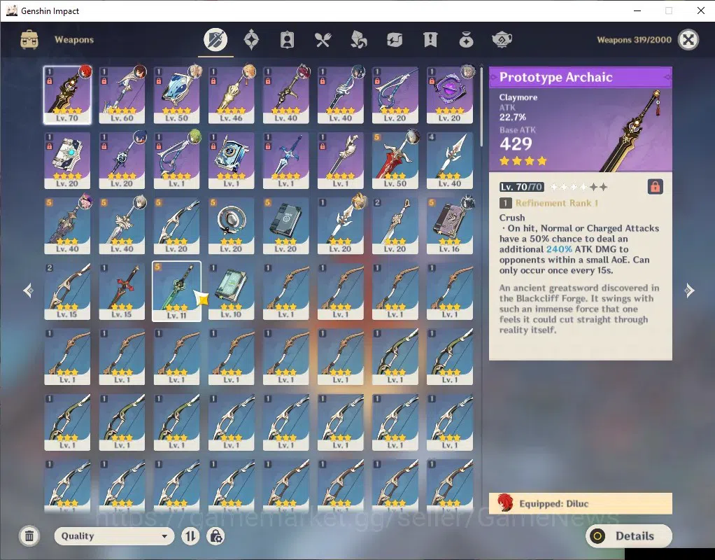 Genshin Impact Accounts ASIA|AR 42|1 Limited + 1(*5 Char Standard)|Mavuika image 3