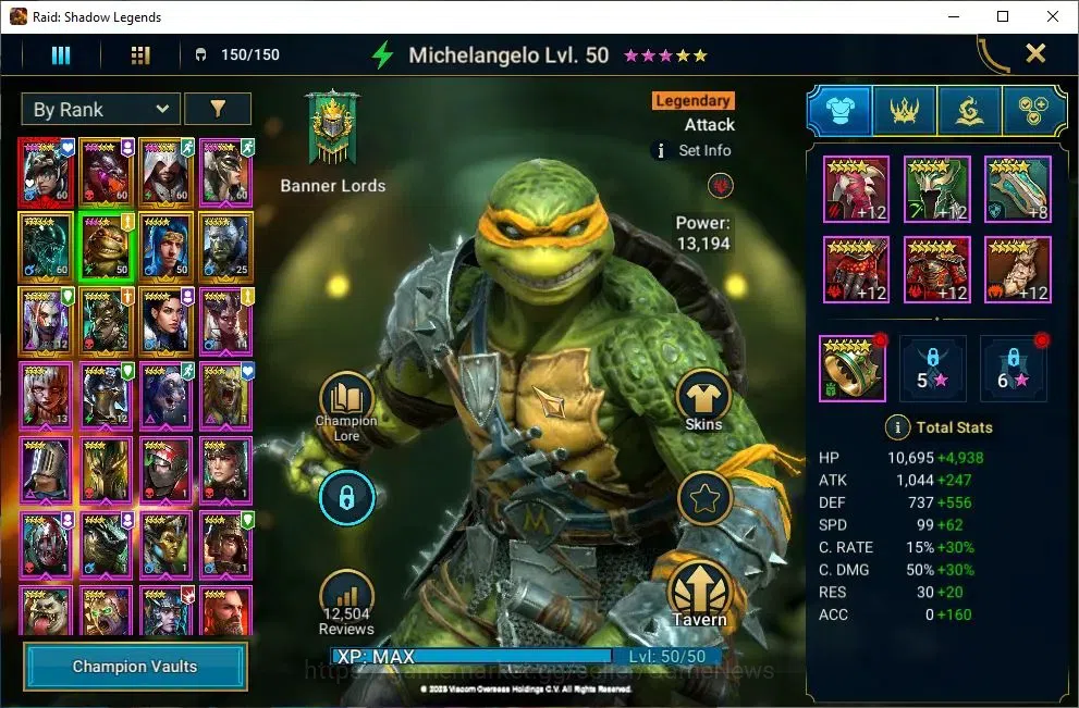 Raid: Shadow Legends Accounts Lv24 668K Power|1 Mythic [Nais] +18 Legendary(Pyth image 7