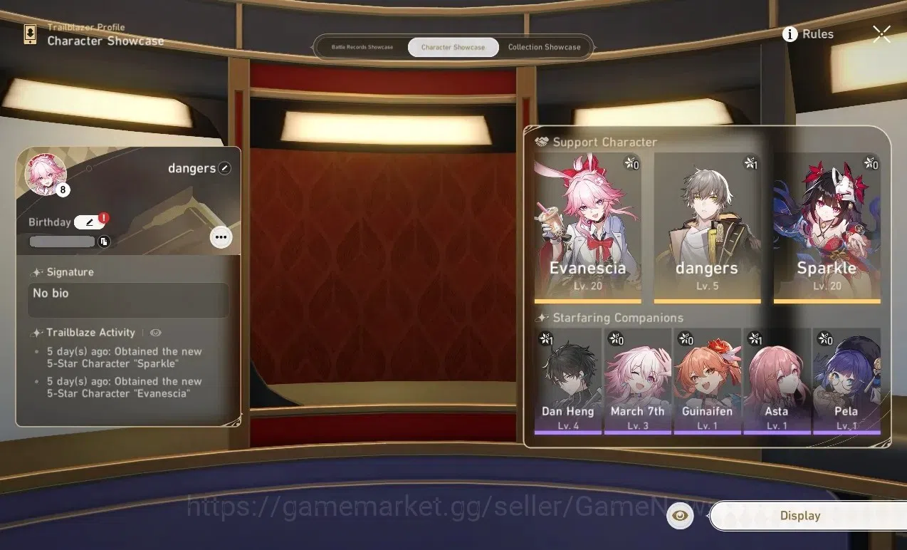 Honkai Star Rail Accounts Asia | TL 8 | +1 Golden Companion Spirit | 2 Limit image 2