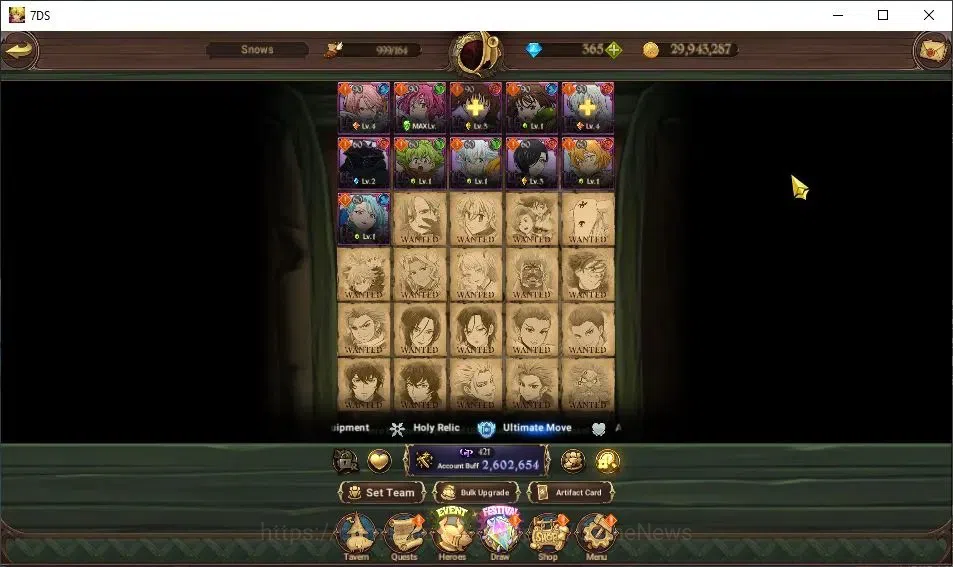 The Seven Deadly Sins: Grand Cross Accounts GLOBAL|2,6M CC|365 DM|10 LS|3 LR+6 UR|Brunhild,Hel image 8