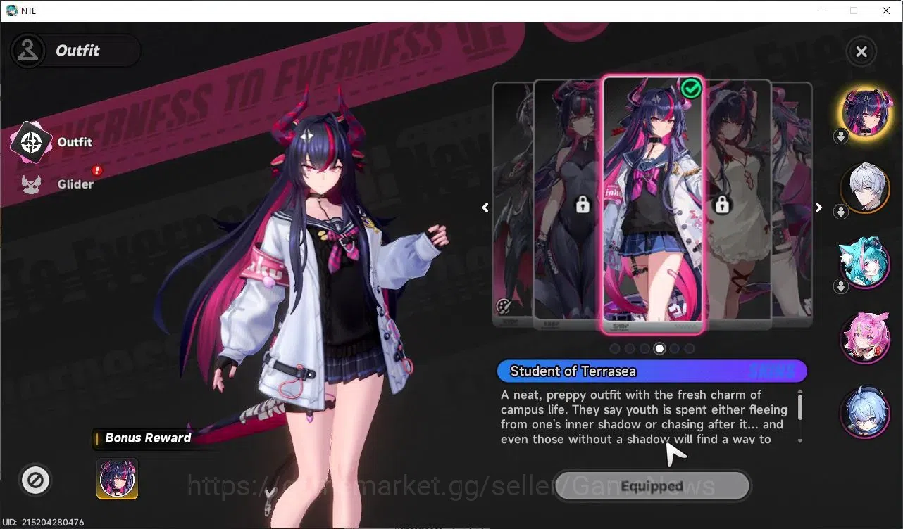 Neverness to Everness Accounts GLOBAL SEA|HL 3|1 Limited S-Class| Shinku+Outfit |Livery|+1 S-Class Selector Box|Selector 2