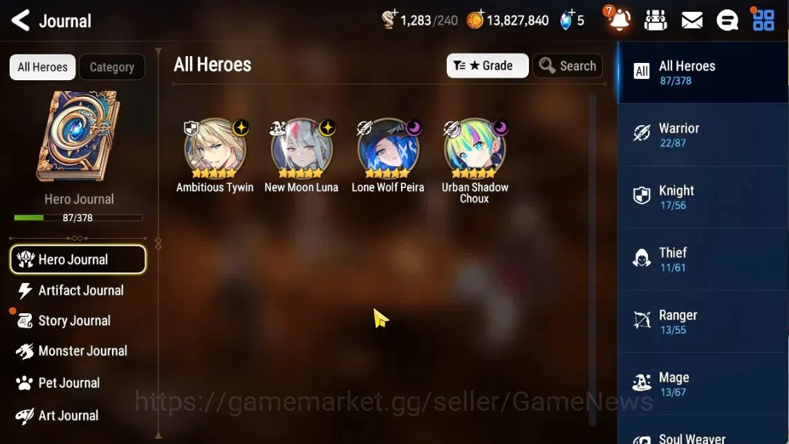 Epic Seven Accounts GLOBAL Unverif|New Era|4 ML(Salome,NM Luna,US ,LW image 6