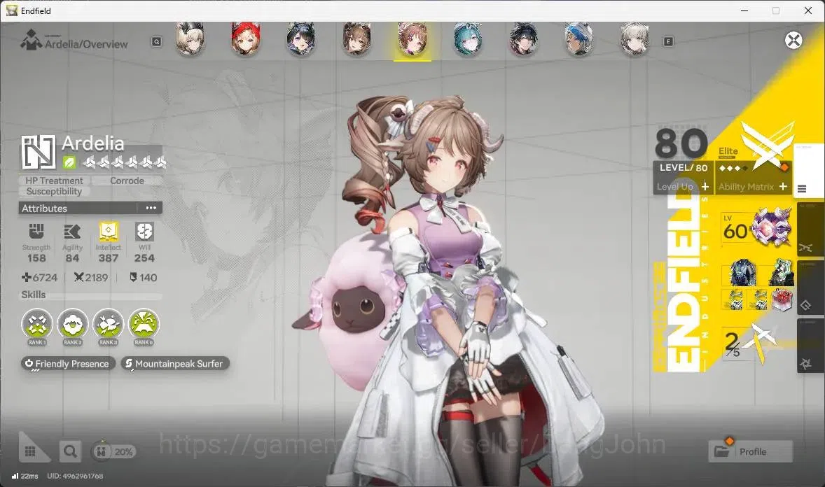 Arknights: Endfield Accounts ASIA|5 Limit+4 Sign|Limit(Laevatain,Tangtang,Rossi image 10