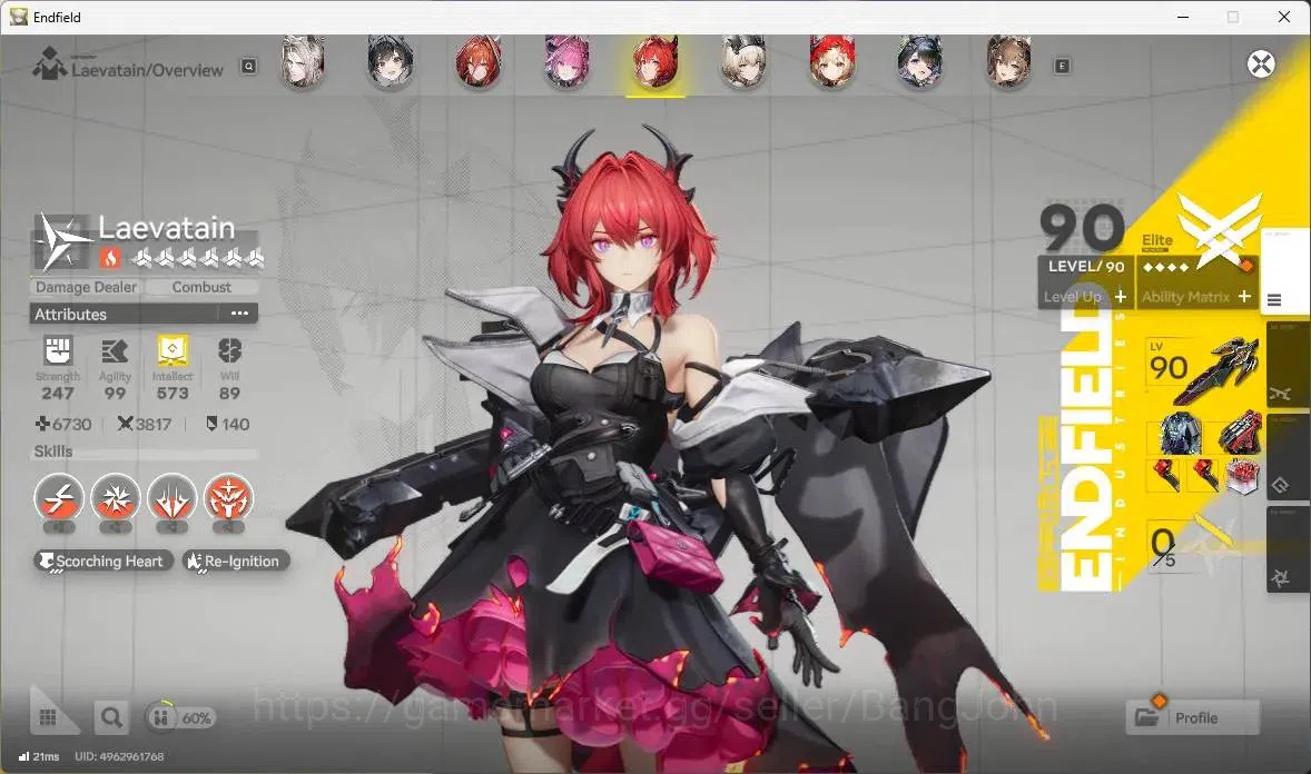 Arknights: Endfield Accounts ASIA|5 Limit+4 Sign|Limit(Laevatain,Tangtang,Rossi image 14