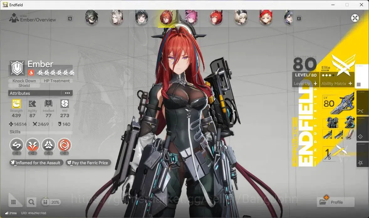 Arknights: Endfield Accounts ASIA|5 Limit+4 Sign|Limit(Laevatain,Tangtang,Rossi image 16