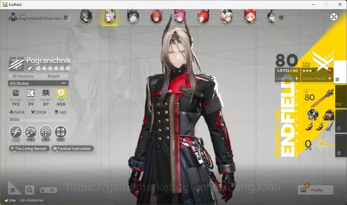 Arknights: Endfield Accounts ASIA|5 Limit+4 Sign|Limit(Laevatain,Tangtang,Rossi image 17