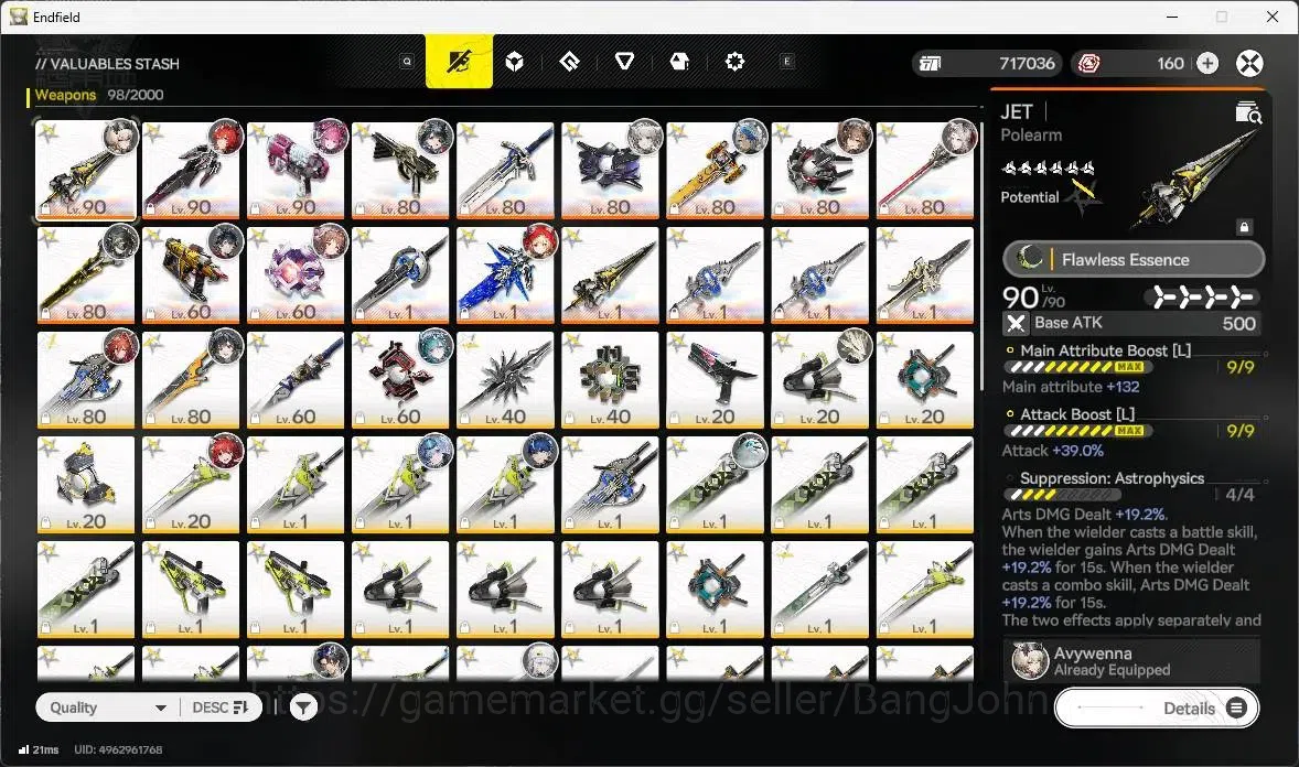Arknights: Endfield Accounts ASIA|5 Limit+4 Sign|Limit(Laevatain,Tangtang,Rossi image 7