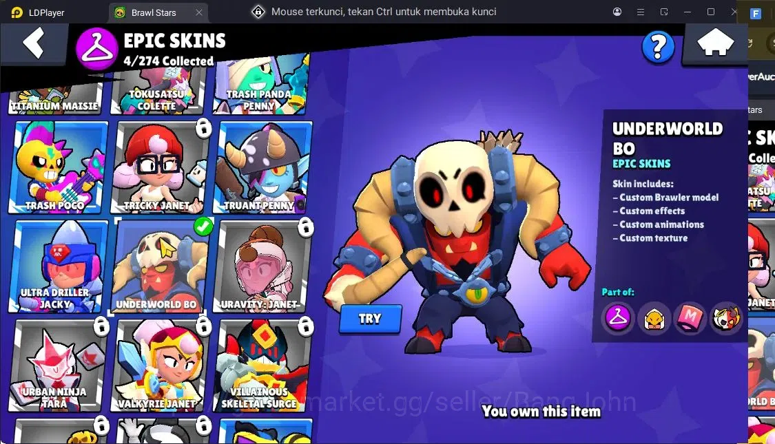 Brawl Stars Accounts Trophy 2127|2 Max Hc Lv.11(Edgar,Mortis)|24 Brawler|1 Hc(Edgar),1 Mythic,4 Epic|11303 13