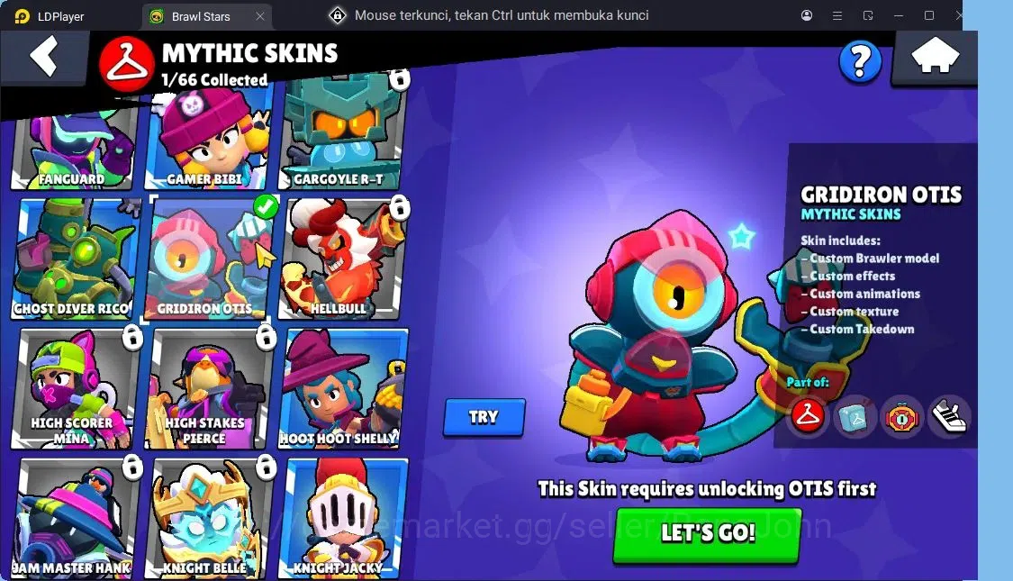 Brawl Stars Accounts Trophy 2127|2 Max Hc Lv.11(Edgar,Mortis)|24 Brawler|1 Hc(Edgar),1 Mythic,4 Epic|11303 14