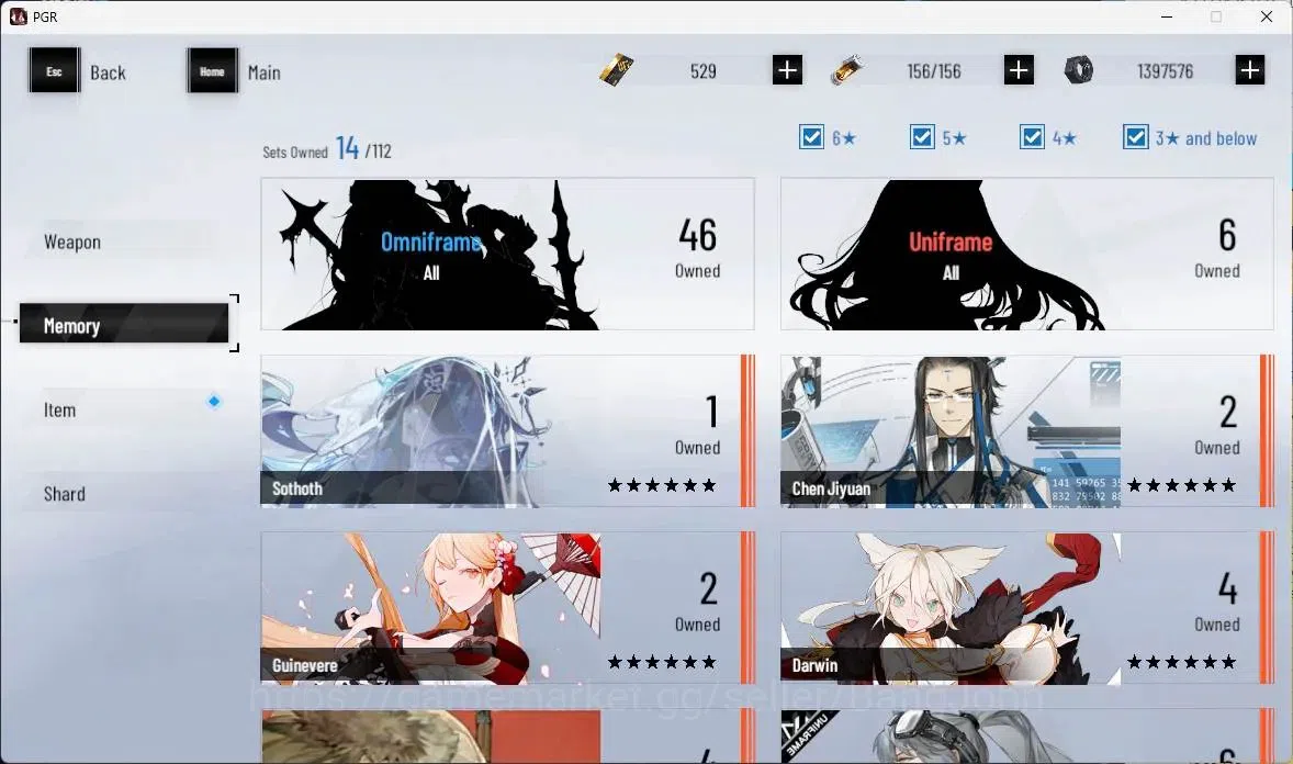 Punishing: Gray Raven Accounts ASIA | Lv57 |[S Crocotta,S Lucia IC,S Lucia CW,S L image 11