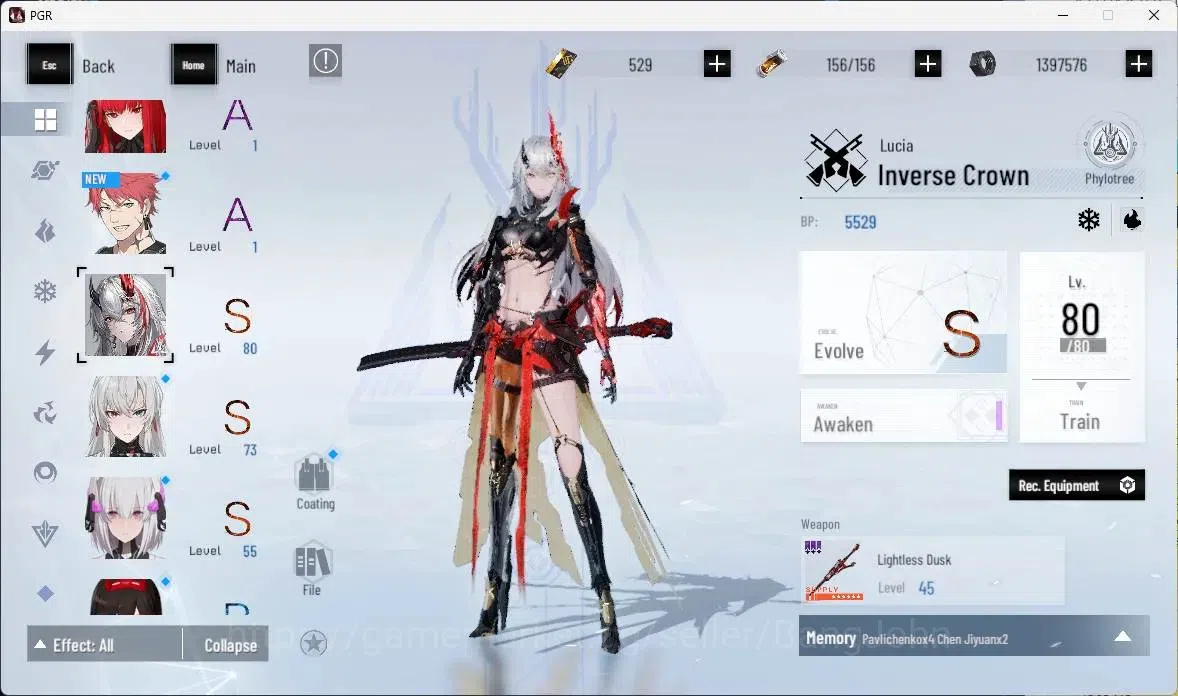 Punishing: Gray Raven Accounts ASIA | Lv57 |[S Crocotta,S Lucia IC,S Lucia CW,S L image 4