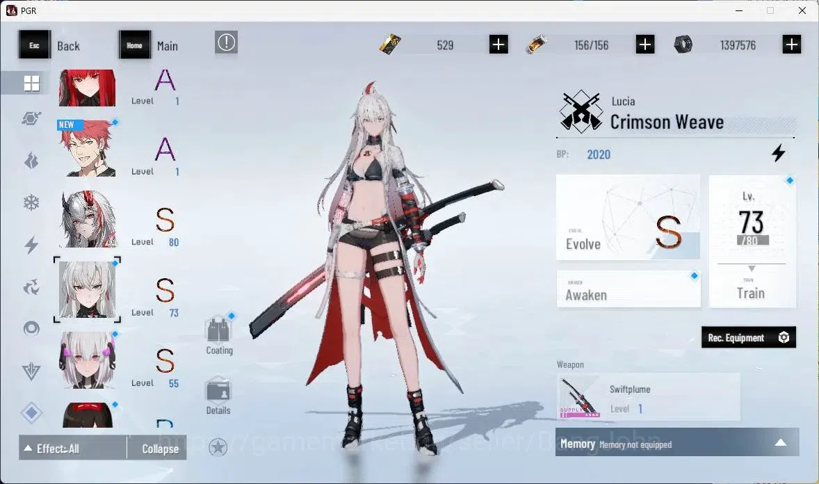 Punishing: Gray Raven Accounts ASIA | Lv57 |[S Crocotta,S Lucia IC,S Lucia CW,S L image 5