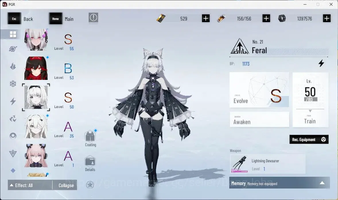 Punishing: Gray Raven Accounts ASIA | Lv57 |[S Crocotta,S Lucia IC,S Lucia CW,S L image 7