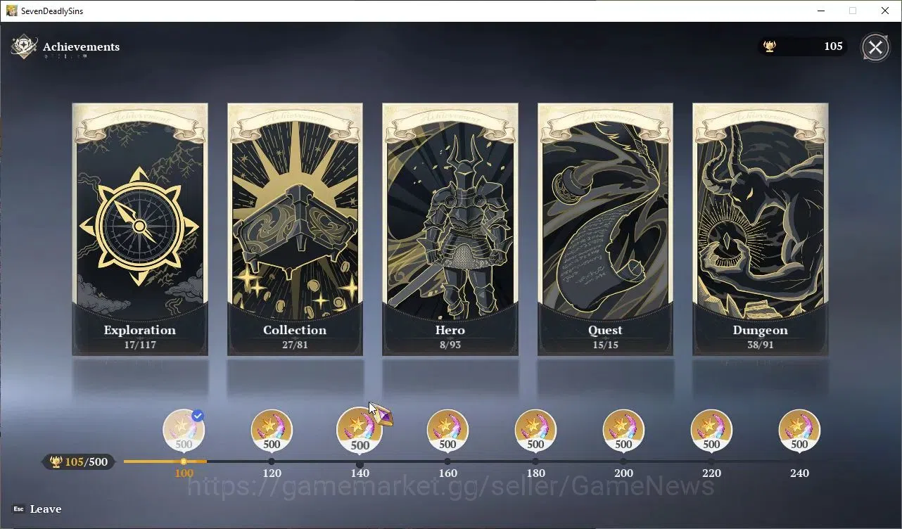 The Seven Deadly Sins: Origin Accounts SEA |Lv 45|9 SSR|Meliodas P7,Escanor P5,Merlin P5, image 18