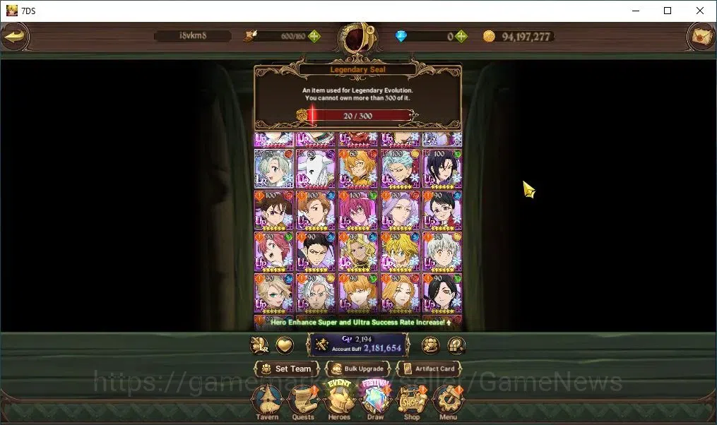 The Seven Deadly Sins: Grand Cross Accounts Global|2,1M CC|2 LR+4 UR,Collab Re:Zero| Elizabeth image 5