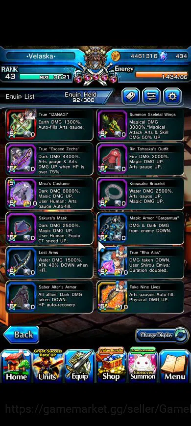 Grand Summoners Accounts Global|Rank 43|8 Ascend|EmiyaTW,WH Fen,Miyu,S Chlo image 7