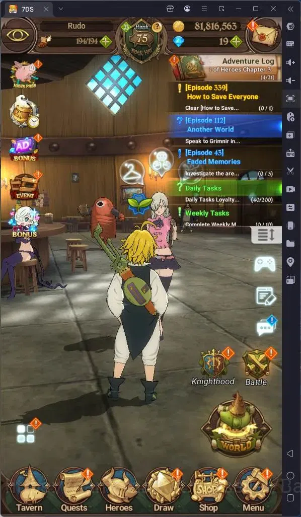 The Seven Deadly Sins: Grand Cross Accounts Endgame Global|2.5M Power|LS 80|UR Mesis 1/6,Skuld 1/6,ODK 1/6,GOT Thor 1