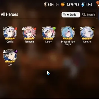 Epic Seven Accounts Starter Global|Unverif| Fresh Starter 3ML(Lisette,Zio,DB Senya)|PoH+Bless ON|MoR 12|Theater