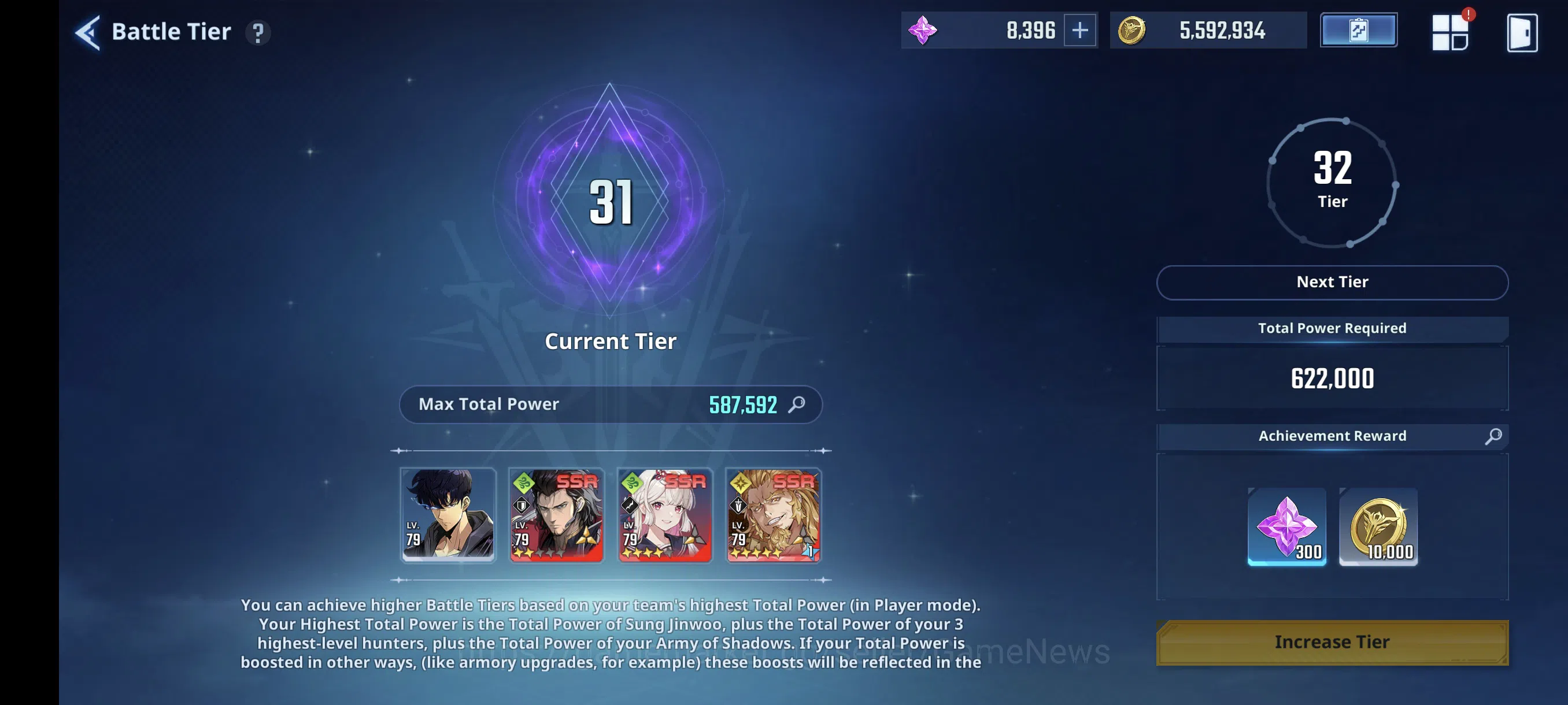 Solo Leveling: ARISE Accounts 587 Power|14 SSR|SJW Plum A8,MoonshadowA9| GotoA2+SignA5, MireiA4+SignA1, ThomasA6+SignA1 2