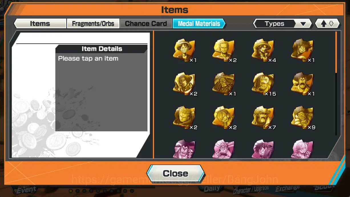 One Piece Bounty Rush Accounts GLOBAL | EX2 | 4 emperor Luffy, Oden, Shark Serapi image 11