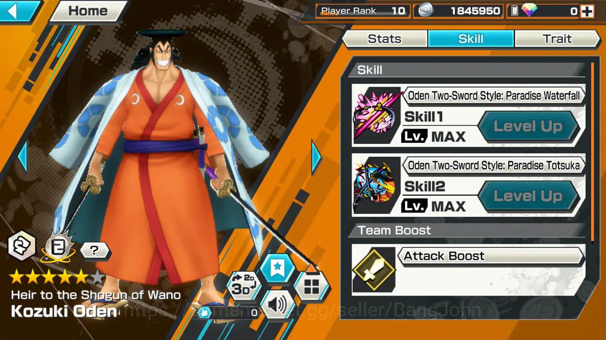 One Piece Bounty Rush Accounts GLOBAL | EX2 | 4 emperor Luffy, Oden, Shark Serapi image 4