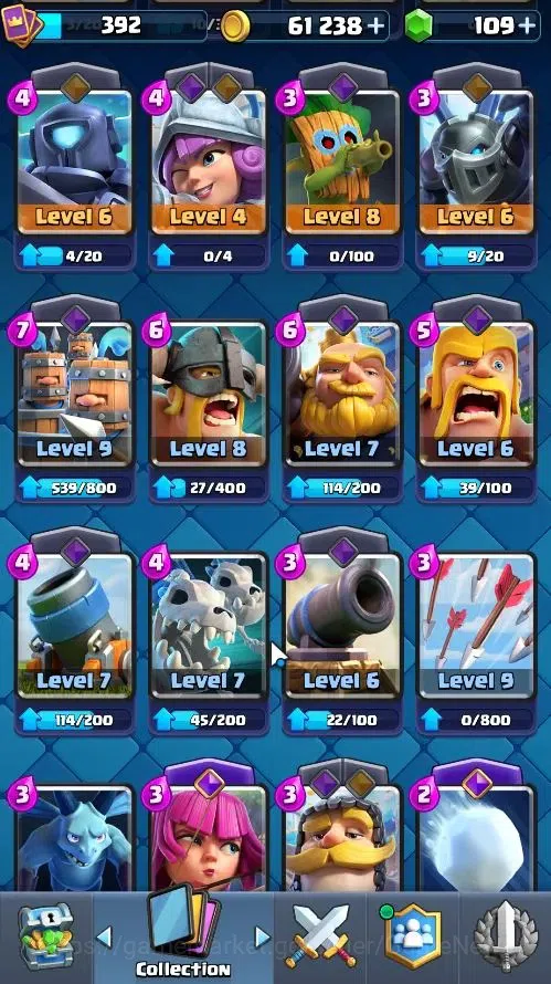 Clash Royale Accounts Lv 392|KTL 9|Trophy 3025|Card 50/121|Limited Skin| image 16