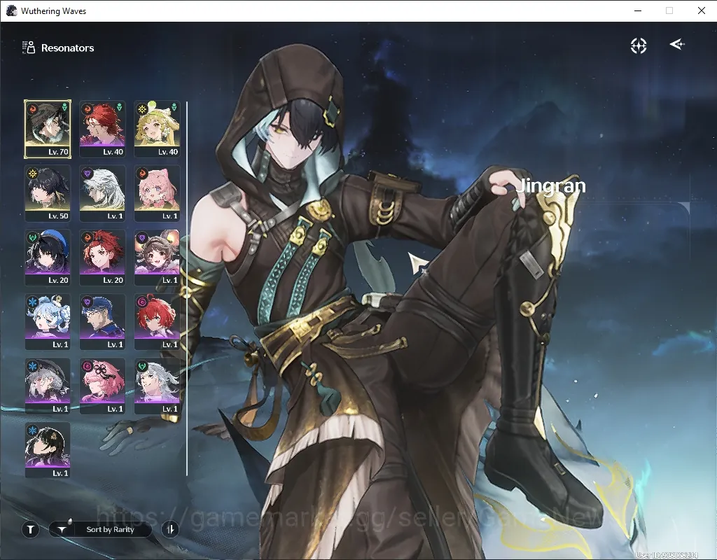 Wuthering Waves Accounts Mid-Game SEA|UL 49|1 Limited Jingran RC6 Sign + 3 Standard Char Verina,Calcharo,Encore RC1|Female 1