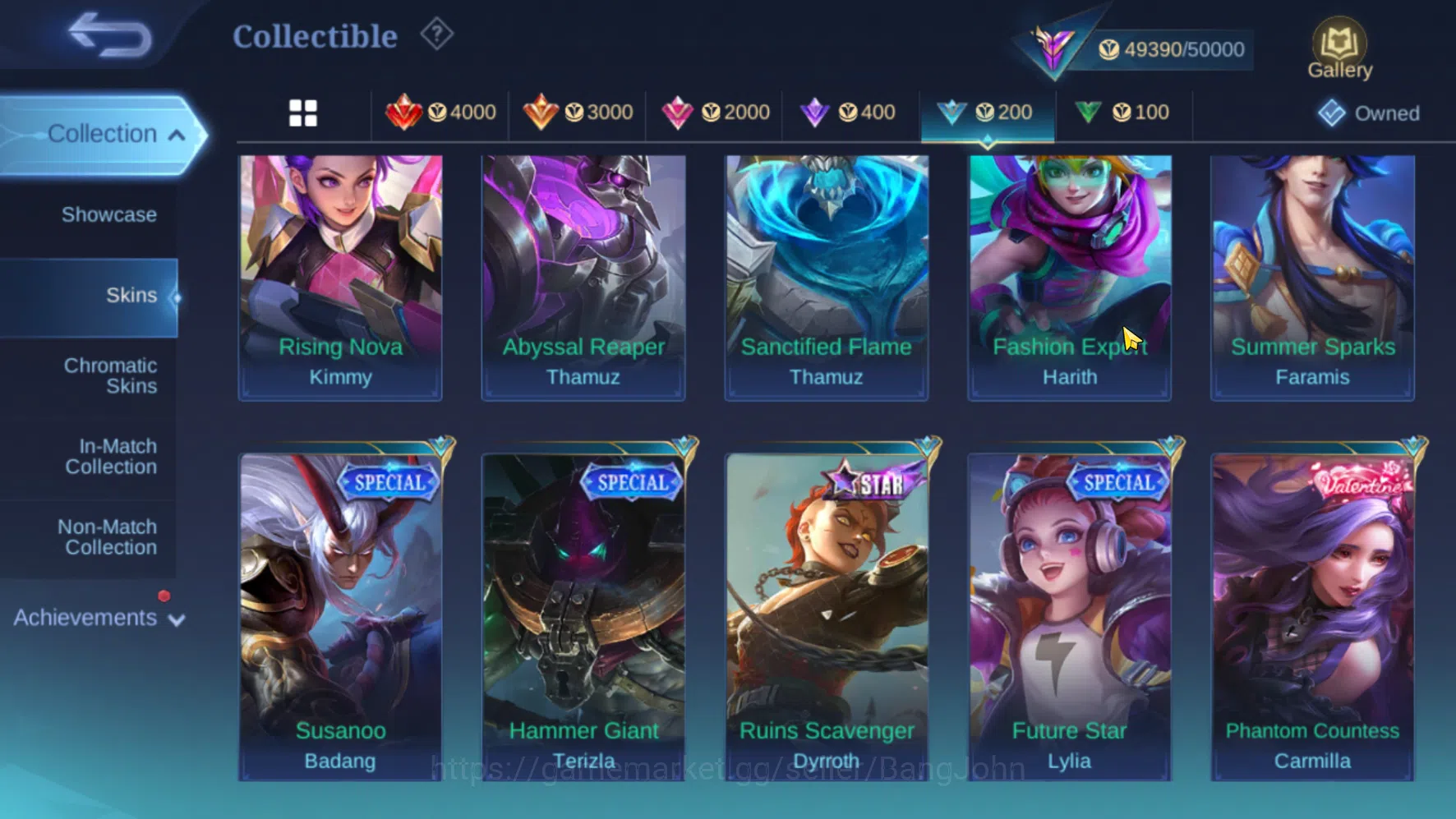 Mobile Legends: Bang Bang Accounts Hero 60 | Skin 180 | Emblem All Max | AllStar Hana image 10