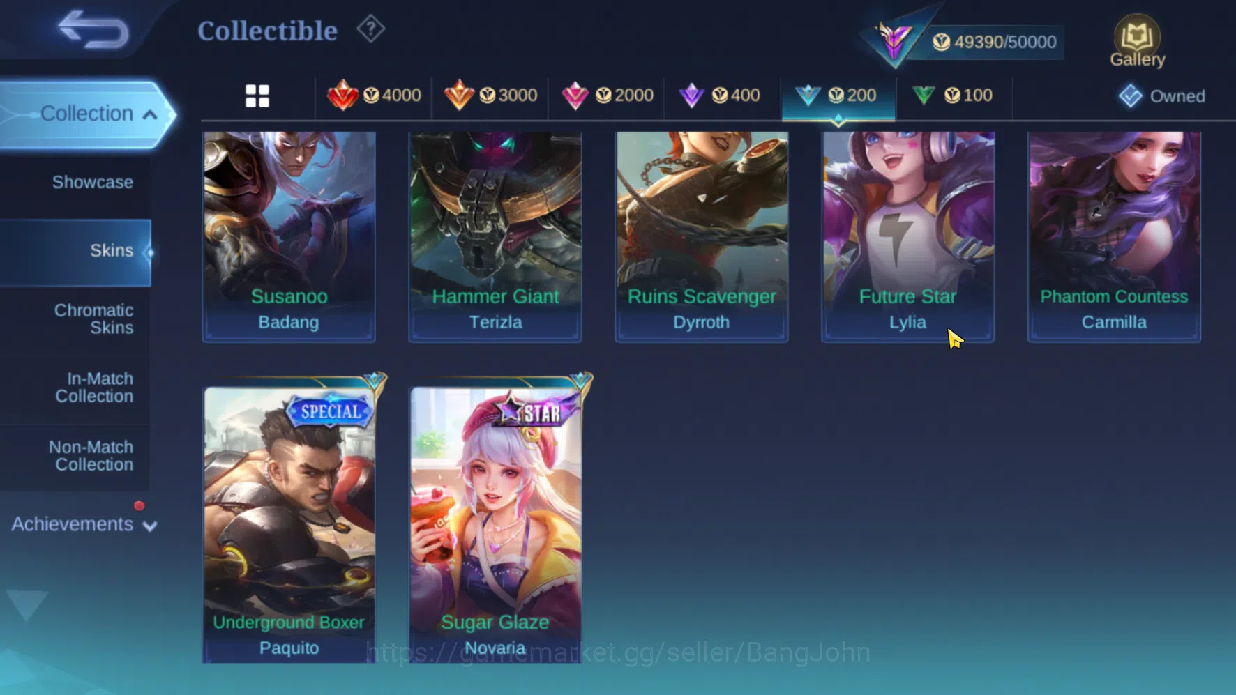 Mobile Legends: Bang Bang Accounts Hero 60 | Skin 180 | Emblem All Max | AllStar Hana image 11