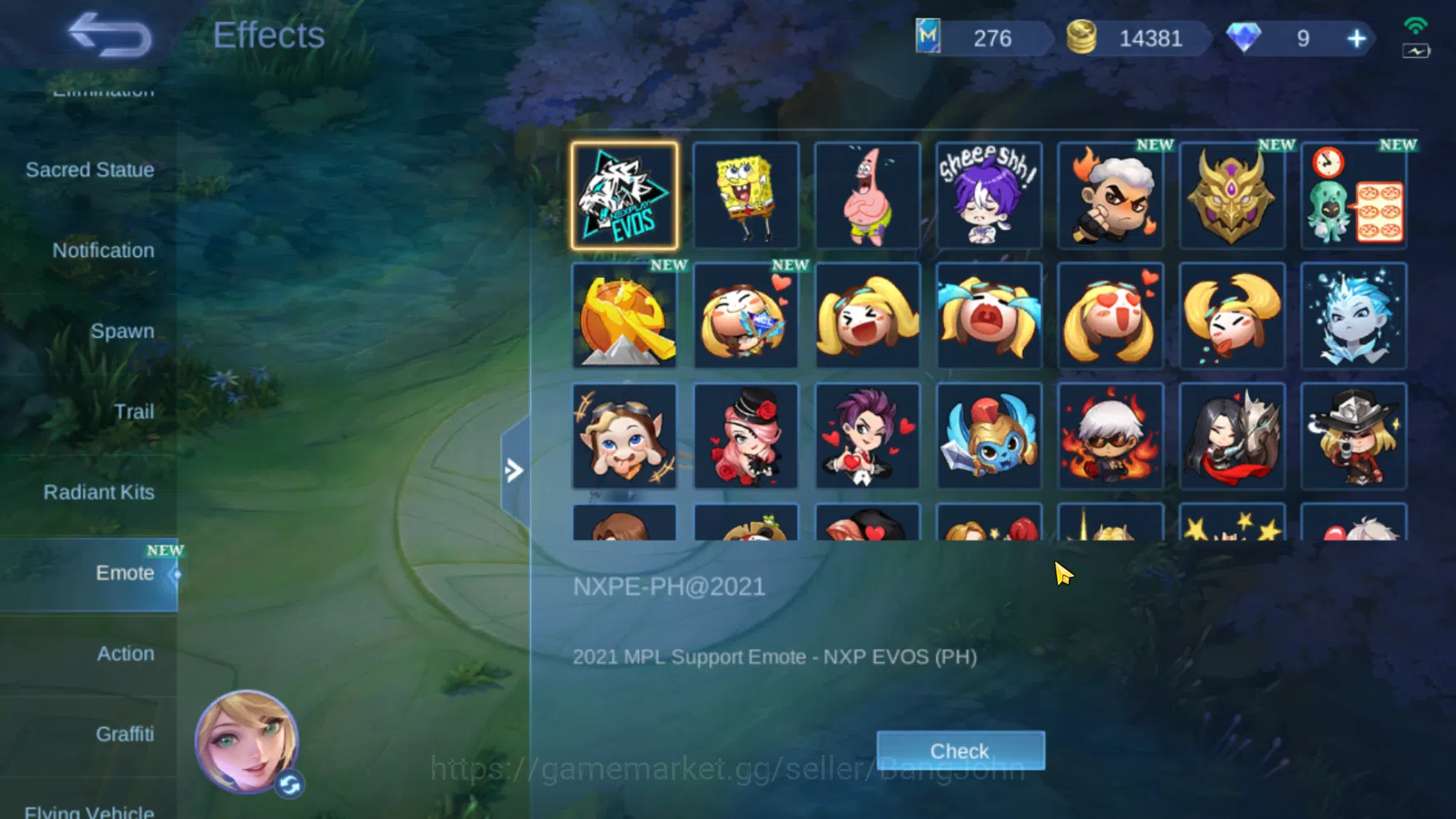 Mobile Legends: Bang Bang Accounts Hero 60 | Skin 180 | Emblem All Max | AllStar Hana image 13