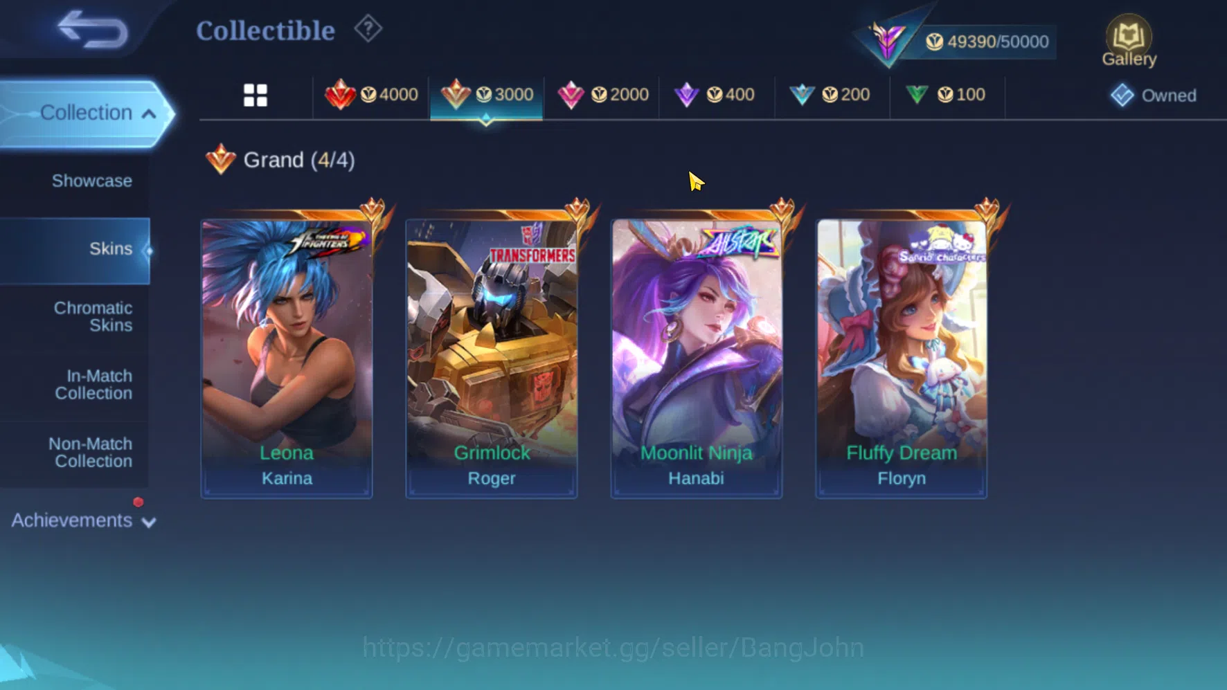 Mobile Legends: Bang Bang Accounts Hero 60 | Skin 180 | Emblem All Max | AllStar Hana image 3