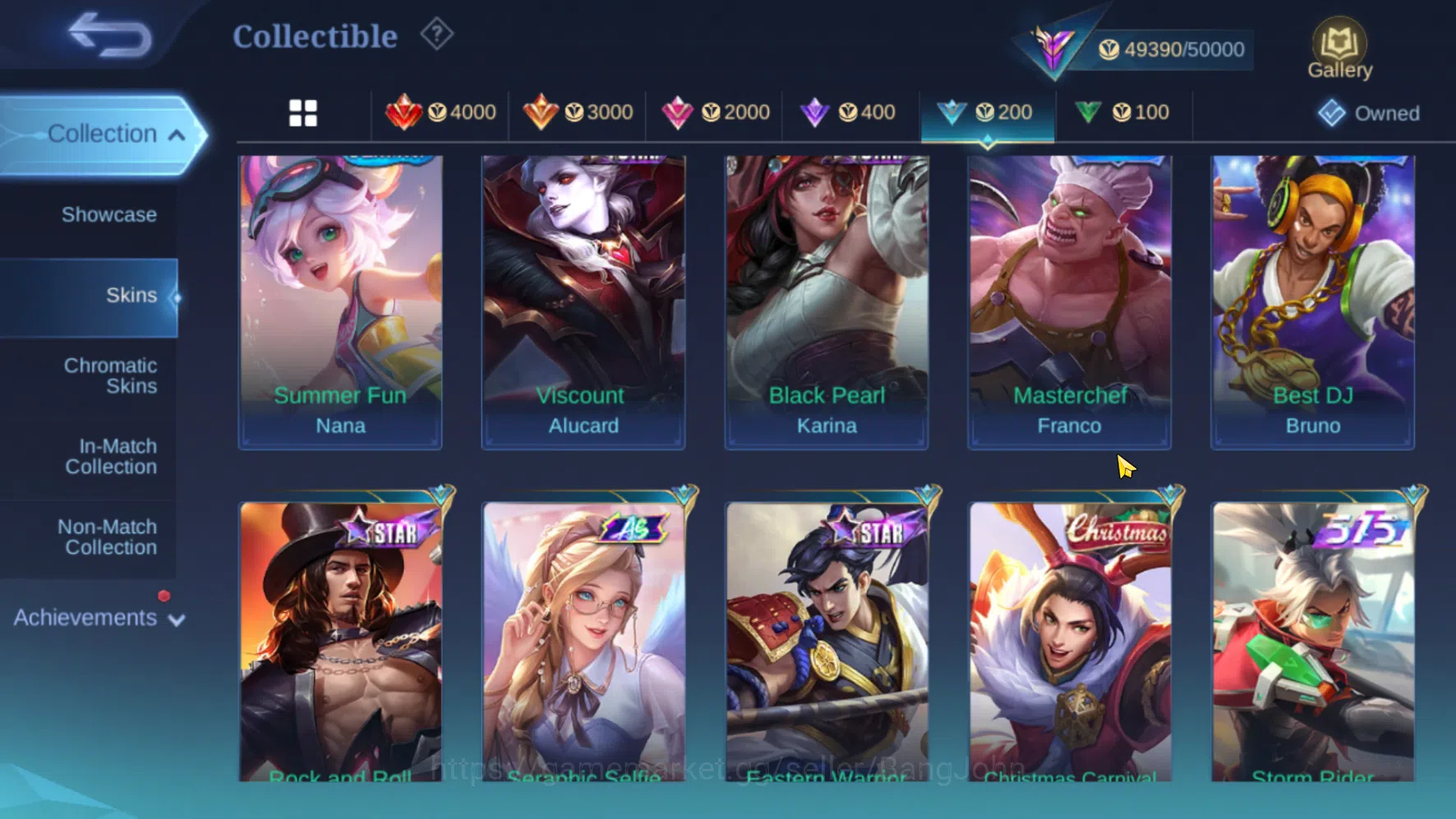Mobile Legends: Bang Bang Accounts Hero 60 | Skin 180 | Emblem All Max | AllStar Hana image 8