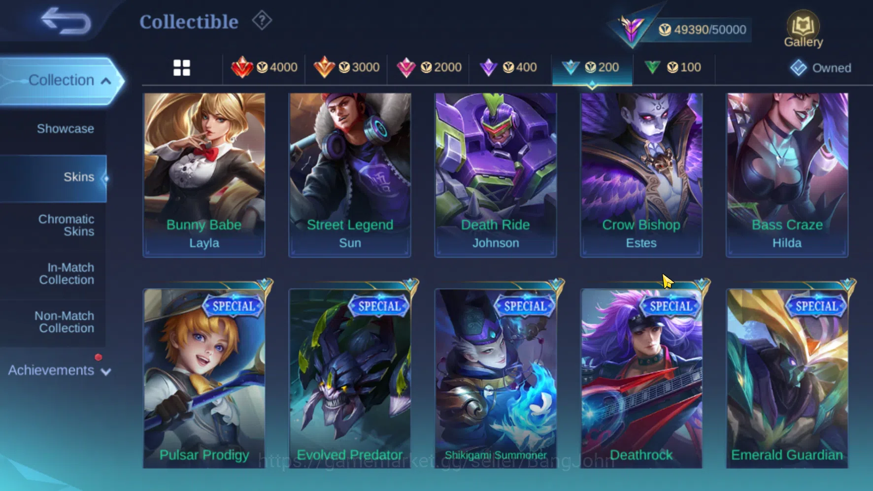 Mobile Legends: Bang Bang Accounts Hero 60 | Skin 180 | Emblem All Max | AllStar Hana image 9