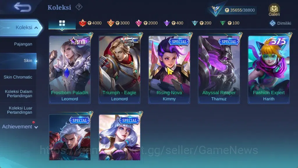 Mobile Legends: Bang Bang Accounts Hero 111|Skin 180|High Immo 106|Kungfu Panda Ling, image 13