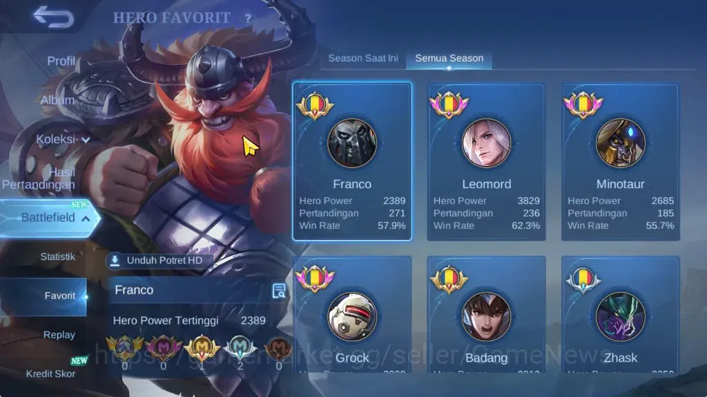 Mobile Legends: Bang Bang Accounts Hero 111|Skin 180|High Immo 106|Kungfu Panda Ling, image 5