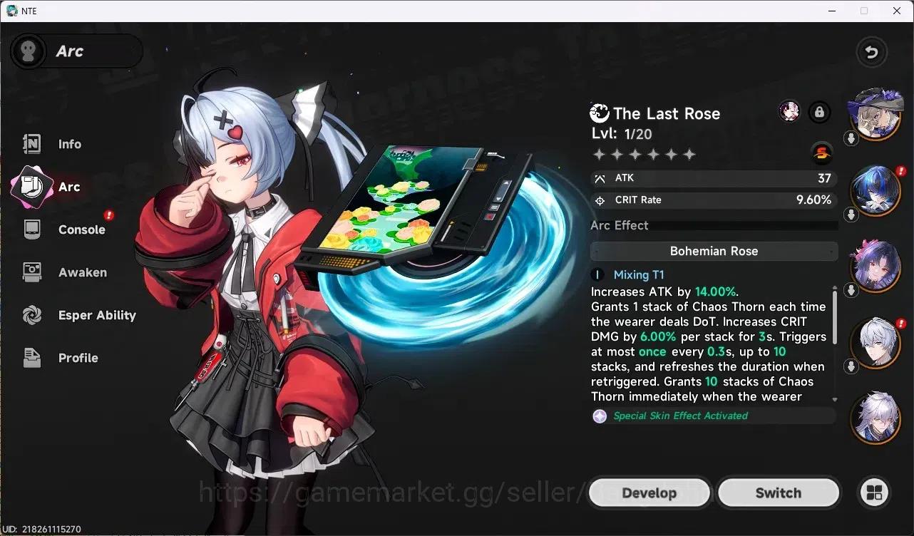 Neverness to Everness Accounts NA|Hunter Lv 17|5 S-Class [Lacrimosa+Sign,Hotori+P image 3