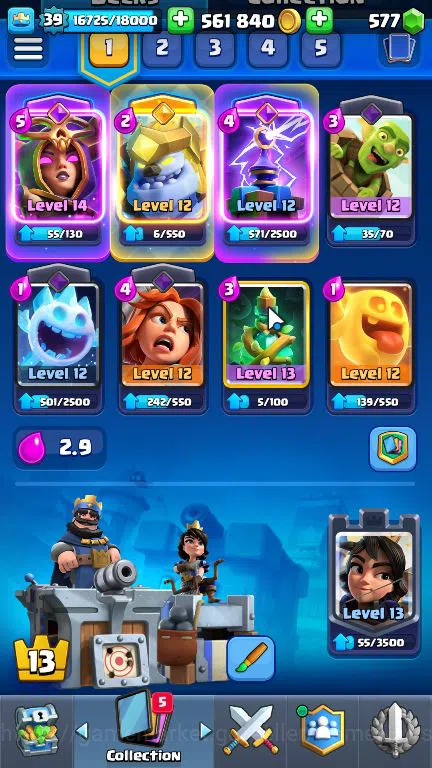 Clash Royale Accounts Starter Lv 39|Trophy 8156|KTL 13|Limited Skin|Total Card 121| 2 HERO,9 EVO,8 Camps 21 Legend 33 Epic 4