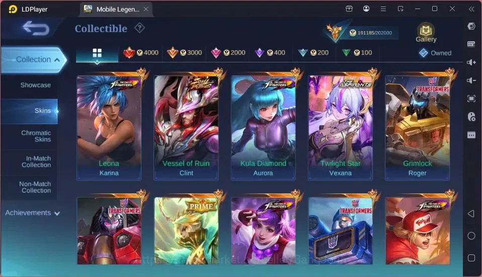 Mobile Legends: Bang Bang Accounts GLOBAL Hero 132 Skin 442|Mega Collector|3 Legend[A image 10