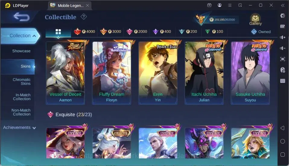 Mobile Legends: Bang Bang Accounts GLOBAL Hero 132 Skin 442|Mega Collector|3 Legend[A image 11