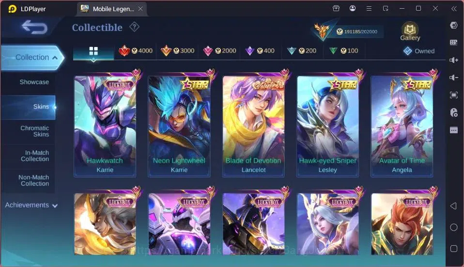 Mobile Legends: Bang Bang Accounts GLOBAL Hero 132 Skin 442|Mega Collector|3 Legend[A image 13