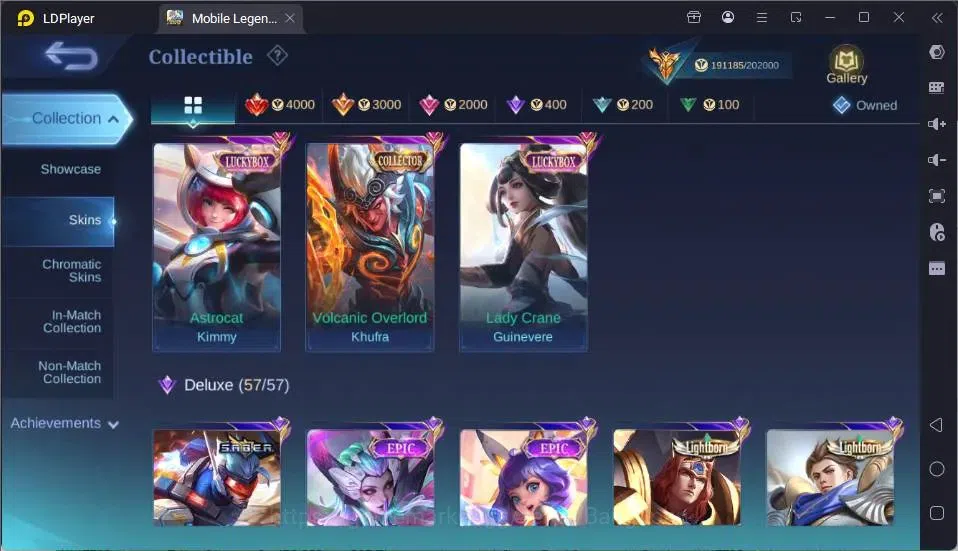 Mobile Legends: Bang Bang Accounts GLOBAL Hero 132 Skin 442|Mega Collector|3 Legend[A image 14