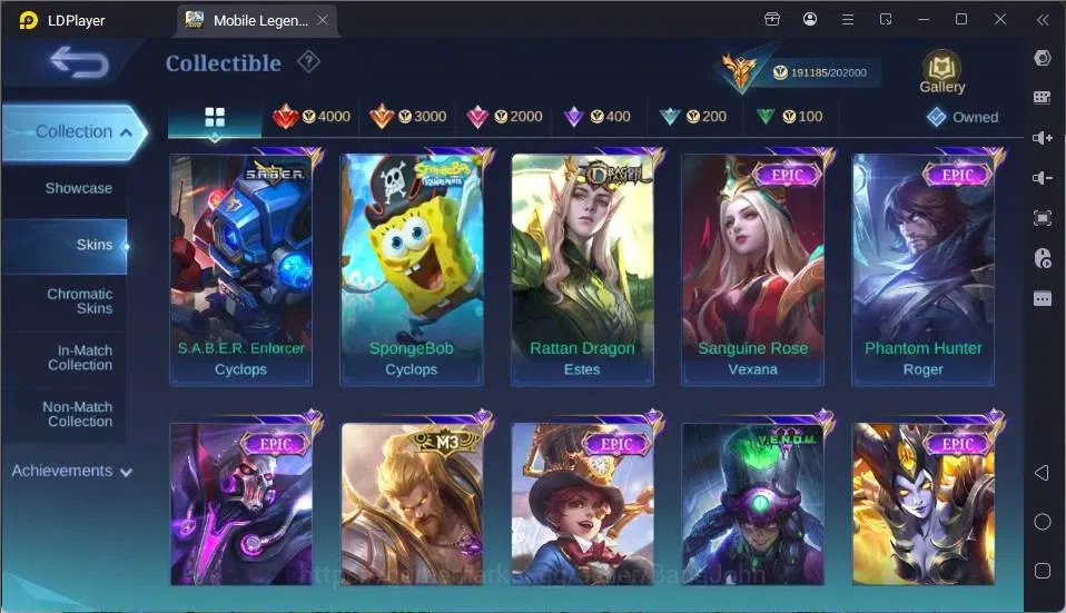 Mobile Legends: Bang Bang Accounts GLOBAL Hero 132 Skin 442|Mega Collector|3 Legend[A image 17