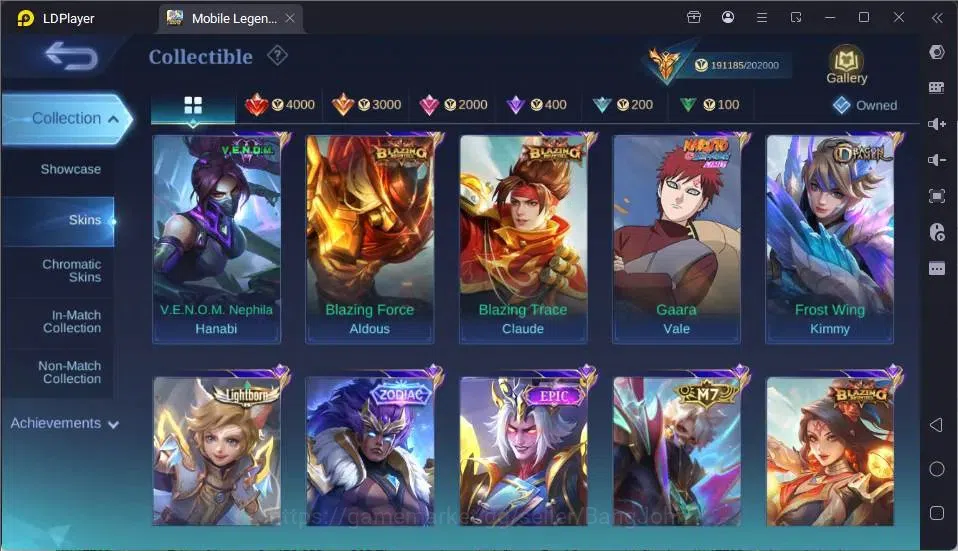 Mobile Legends: Bang Bang Accounts GLOBAL Hero 132 Skin 442|Mega Collector|3 Legend[A image 19