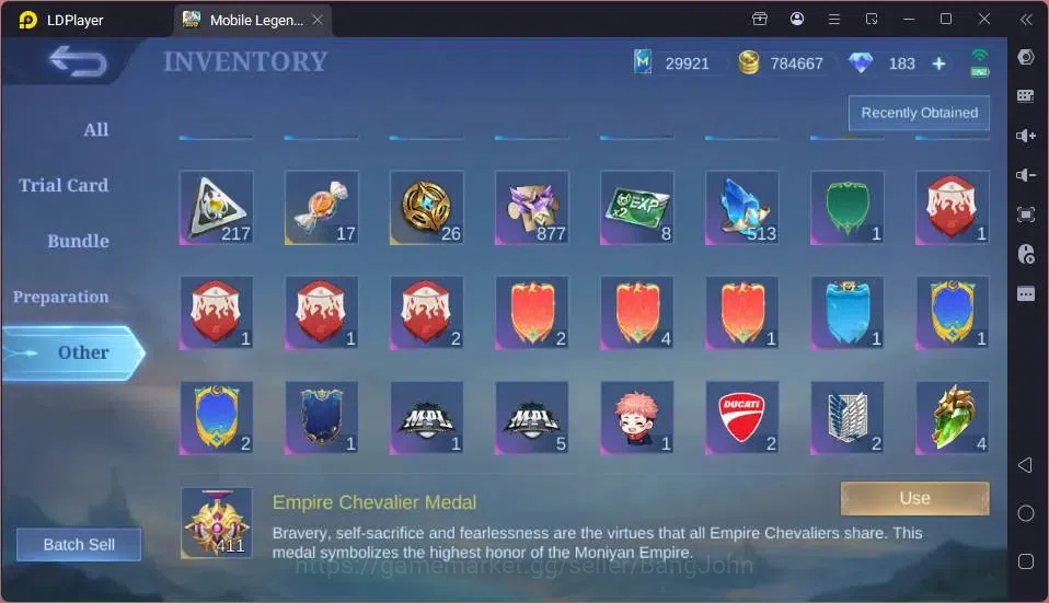 Mobile Legends: Bang Bang Accounts GLOBAL Hero 132 Skin 442|Mega Collector|3 Legend[A image 8